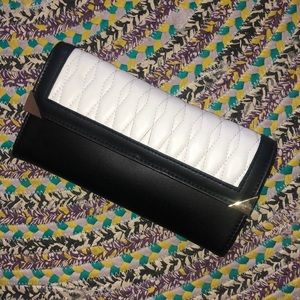Black and White Wallet Clutch